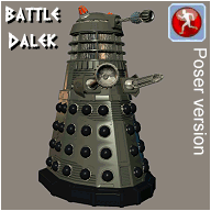 Battle Dalek - click to download Poser file