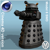 Type 6 Heavy Weapon Dalek - click to download Cinema 4D file