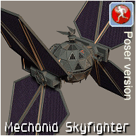Mechonoid Skyfighter - click to download Poser file