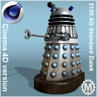 2150AD standard Dalek - click to download Cinema 4D file