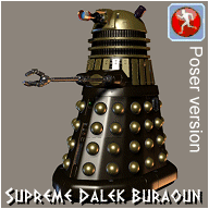 Supreme Dalek Buraoun - click to download Poser file